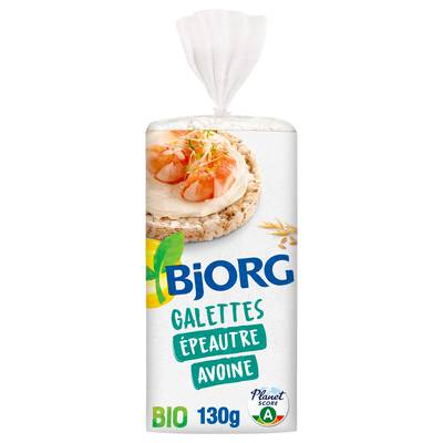 Bjorg Galettes Epeautre son d'avoine Bio, 130g