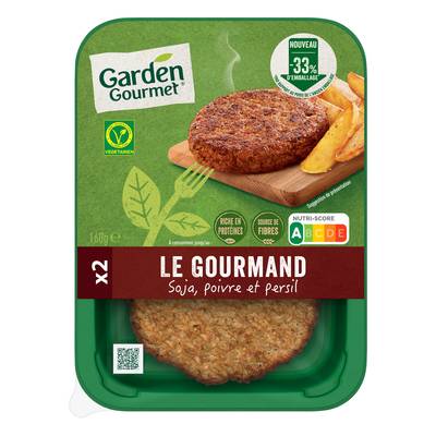Garden Gourmet Le Gourmand Soja, Poivre et Persil, 2x80g