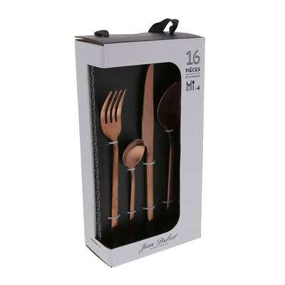 Jean Dubost Ménagère 16 pièces couverts ANURADHA COPPER, 16 pièces