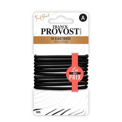 Franck Provost Elastiques noirs, 10  pièces