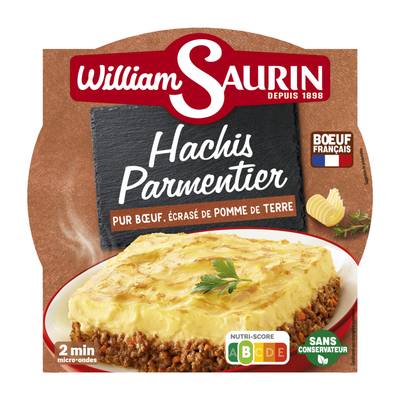 William Saurin Hachis Parmentier Pur Boeuf Ecrasé de Pommes de Terre, 300g