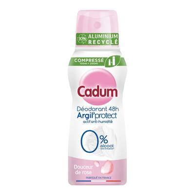 Cadum Déodorant Argil Protect Douceur de Rose 48H, 200ml