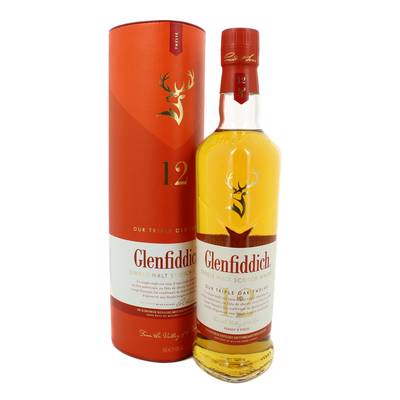 Glenfiddich Whisky Single Malt Triple Oak 12 ans 40°, 70cl