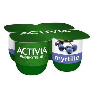 Activia Yaourt myrtille, 4X125g