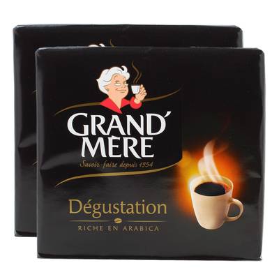 Grand Mère Café Moulu Dégustation, 2 paquets de 2x250g