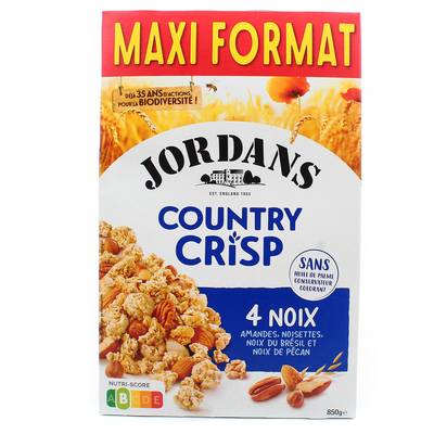 Jordans Country crisp aux 4noix, 850g