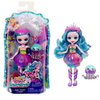 0194735038855 - Enchantimals - Mattel - Poupée Jelanie Méduse et Stingley - HFF34