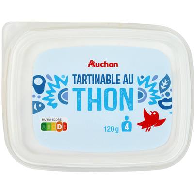 Auchan Tartinable au Thon Spécial Sandwich, 120g