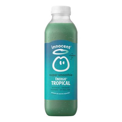 innocent Smoothie Energie Tropicale, Goyave Ananas Pomme et Spiruline, 75cl