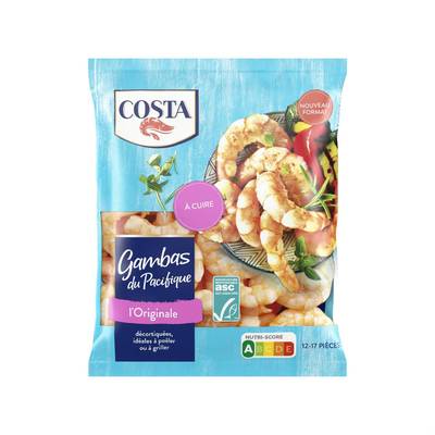 Costa Gambas ASC du Pacifique, 250g