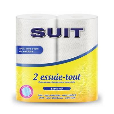 Suit Essuie-tout, 2 rouleaux de 80 feuilles