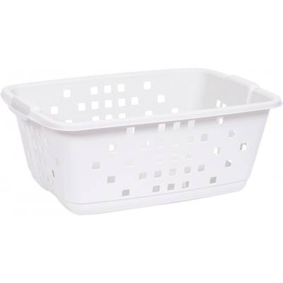 Eda Corbeille à linge Blanc cérusé