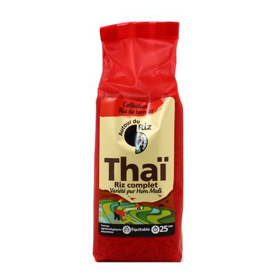 Autour Du Riz Riz thaï complet bio sans gluten du commerce équitable, 500g