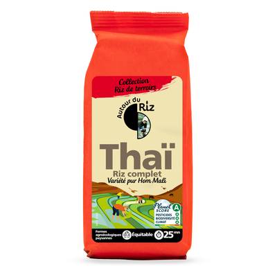 Autour Du Riz Riz thaï complet bio sans gluten du commerce équitable, 500g