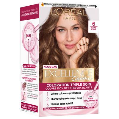 L'Oréal Paris Excellence crème Coloration 6 Blond Foncé, 216g