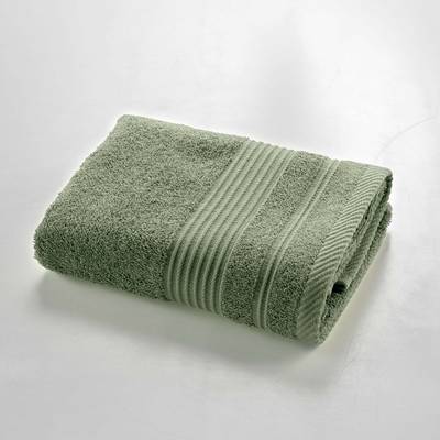 Douceur D Interieur Serviette de toilette éponge fougère, 50 x 90 cm