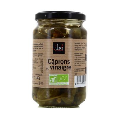 Ibo Caprons au vinaigre bio, 180g