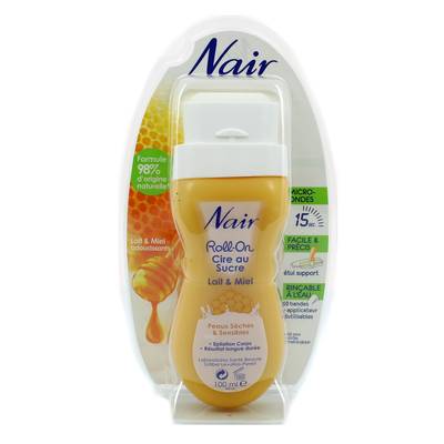 Nair Cire au sucre, peaux sèches & sensible, micro-ondes, 100ml