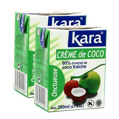 Kara Crème de coco, Lot de 2x20cl