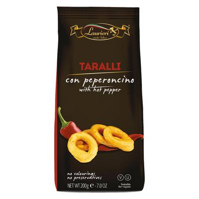 Laurieri Crackers Taralli au piment, 200g