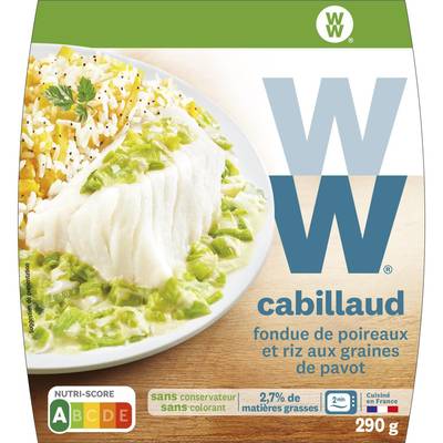 WW Cabillaud Poireaux et Riz, 290g