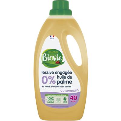 Biovie Lessive concentrée au lavandin 40 lavages, 2L