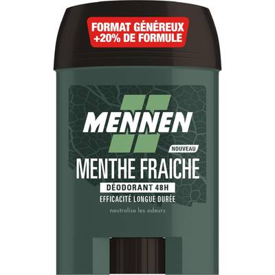 Mennen Déodorant Stick Natural Force Menthe Fraîche, 60ml