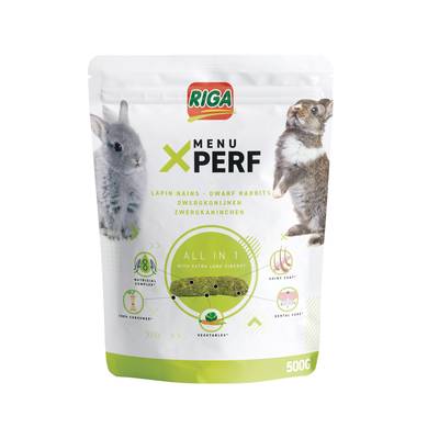 Riga Menu X-Perf pour Lapins Nains, 500g