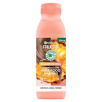 Garnier - Fructis Shampooing Hair Food Longueurs & Glow Ananas, 350ml