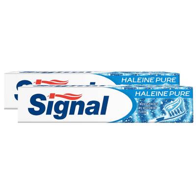 Signal Dentifrice en tube haleine pure, 2x75ml