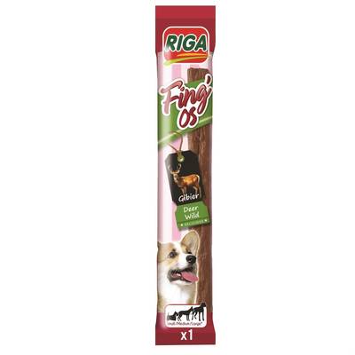 Riga Fing'Os Bâtonnet Gibier- Récompense Friandise pour chien, 12g
