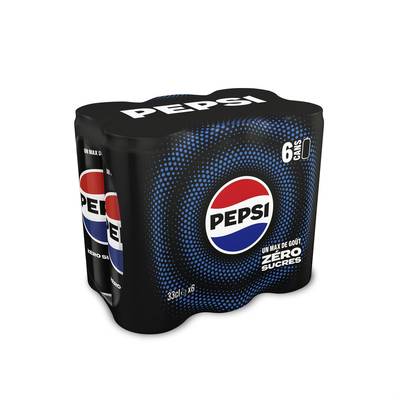 Pepsi Zéro sucres, 6x33cl