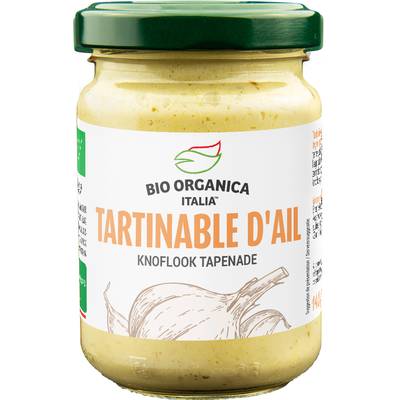 Bio Organica Italia Tartinable d'ail bio, 140g