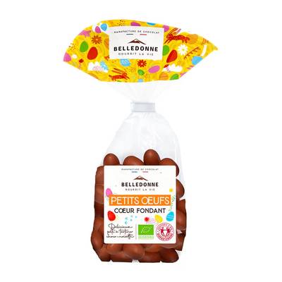 3700531206557 - Belledonne Chocolatier - Petits Oeufs Chocolat Lait Bio Coeur Lacté