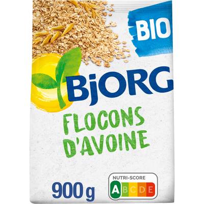 Bjorg Flocons d'Avoine Complète Bio, 900g