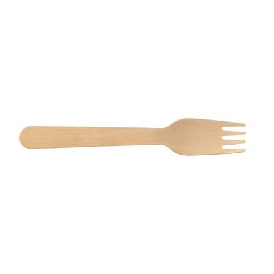 Couverts jetables fourchette bois, 50 fourchettes