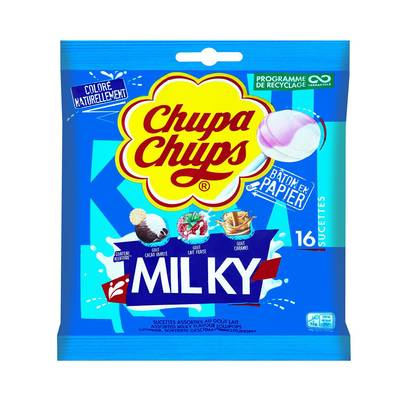 Chupa Chups Creamy Lait, 16 sucettes