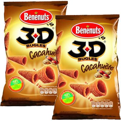 Benenuts 3D's Cacahuètes, 2x85g