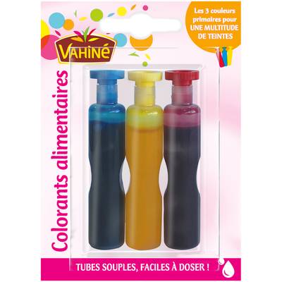 Vahine Colorants alimentaires, 3x36g