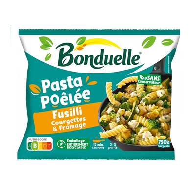 Bonduelle Poêlée fusillis, courgette et fromage, 750g