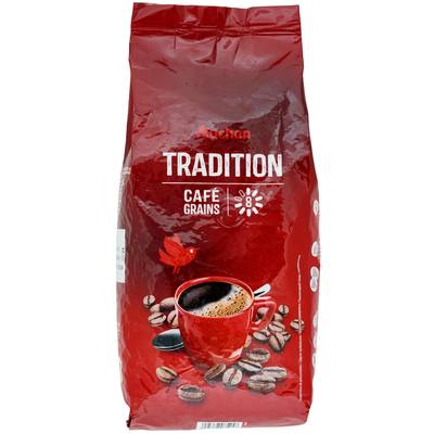 Auchan Café en grain tradition intensité 8, 1kg