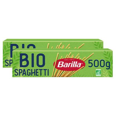 Barilla Bio Pâtes Spaghetti N°5 Bio, Lot de 2x500g