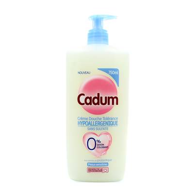 Cadum Crème de douche Hydratation Longue Durée, 750ml