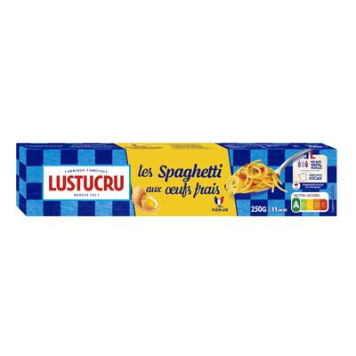 Lustucru Pâtes Spaghetti Longs aux Oeufs Frais, 250g