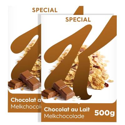 Spécial K de Kellogg's Céréales Chocolat au Lait, 2x500g