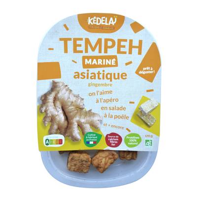 Kedelai Tempeh Mariné à l'Asiatique Bio, 170g