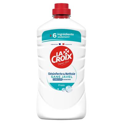 La Croix Nettoyant ménager multi surfaces désinfectant sans javel frais, 1L