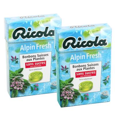 Ricola Bonbons Alpinfresh, 2x50g