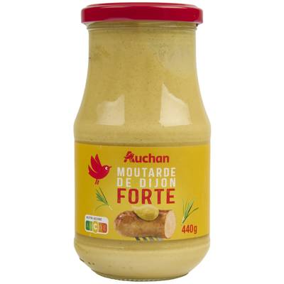 Auchan Moutarde de Dijon forte, 440g