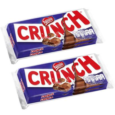 Crunch Chocolat au Lait Crunch, 2x100g